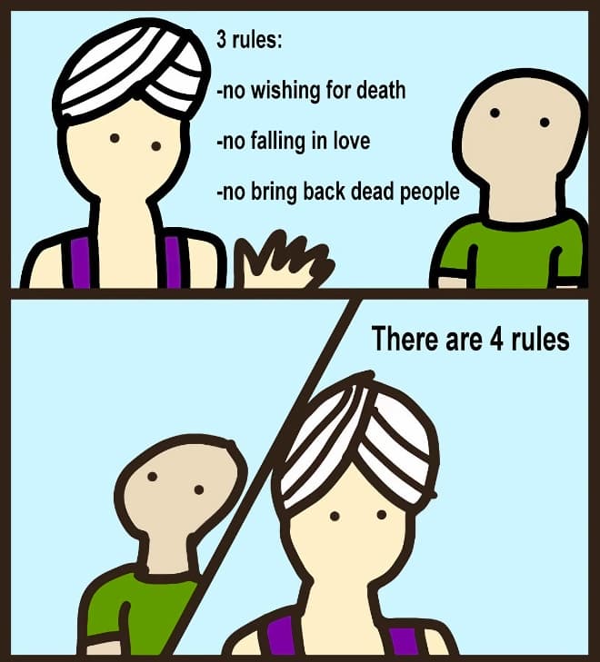 Genie Rules meme template