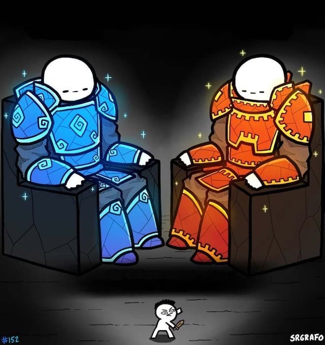 Professional Players vs Veteran Players meme template