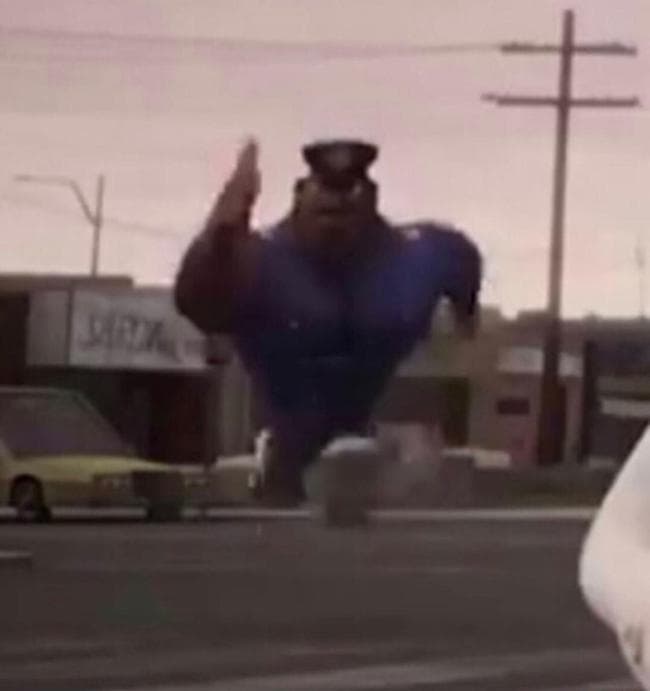 Officer Earl Running meme template