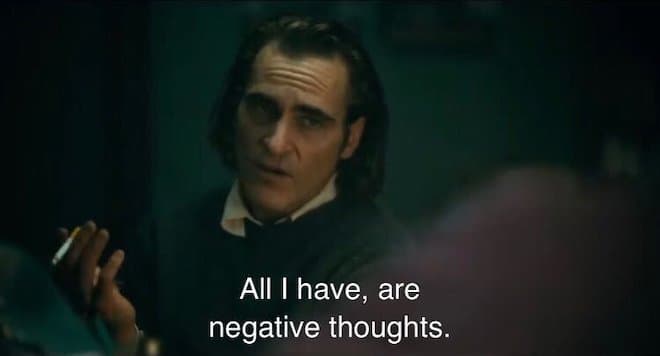 All I Have Are Negative Thoughts meme template