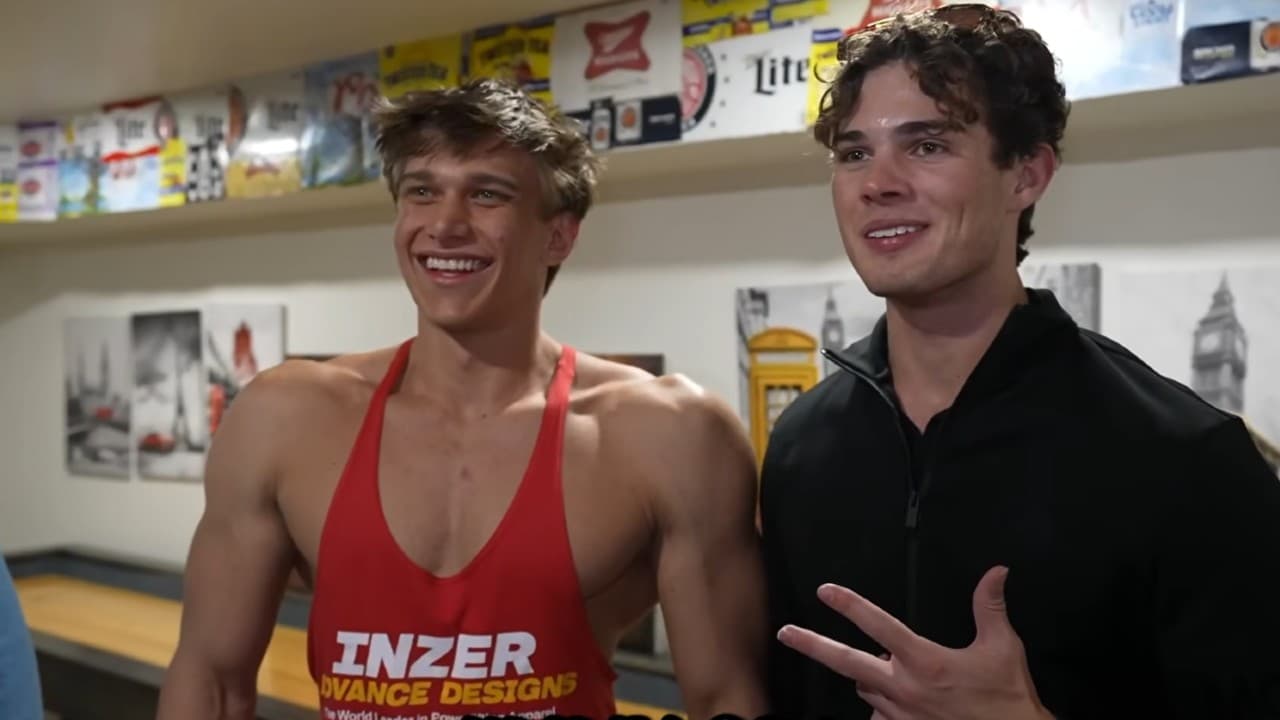 Clavicular Frame Mogged by ASU Frat Leader meme template