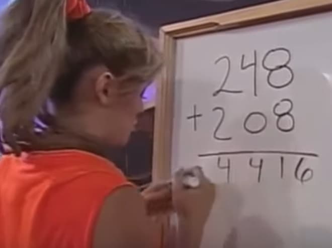 Girl at Whiteboard Adding meme template