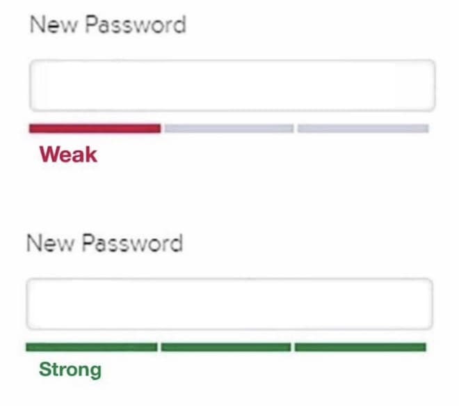Weak vs. Strong Password meme template