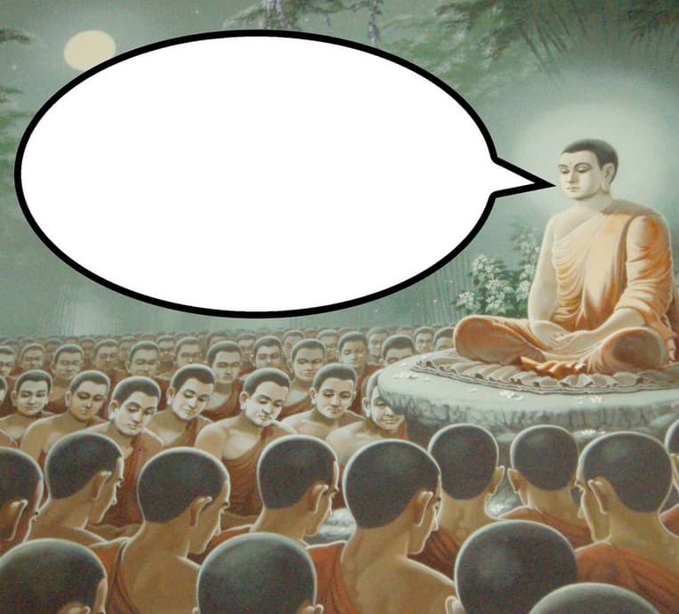 Buddha Enlightenment meme template