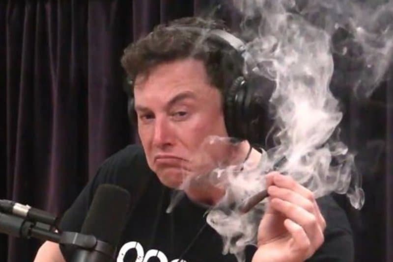 Elon Musk Smoking Weed meme template