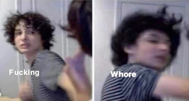 Finn Wolfhard Punching Josh Ovalle meme template
