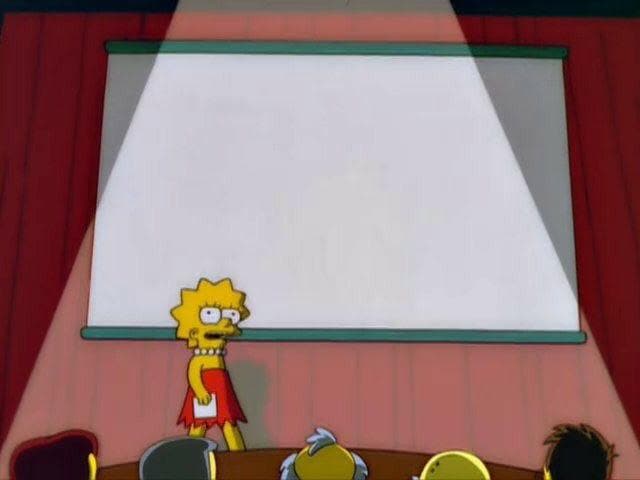 Lisa Simpson's Presentation meme template