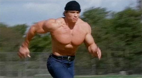 Running Arnold Schwarzenegger meme template