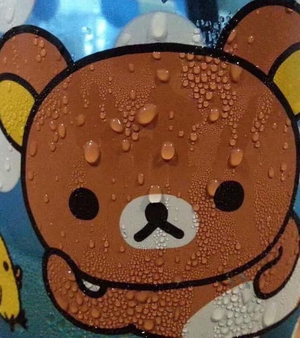 Sweating Rilakkuma meme template
