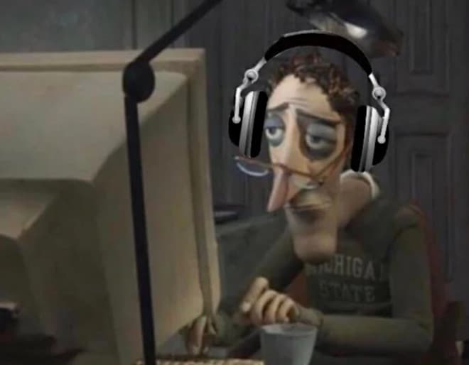 Charlie Jones On The Computer meme template