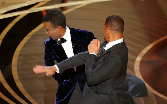 Will Smith Slapping Chris Rock meme template