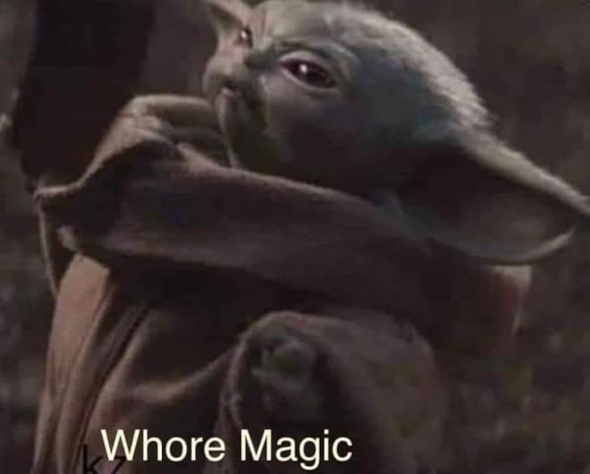 Whore Magic meme template