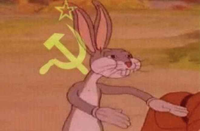 Communist Bugs Bunny meme template
