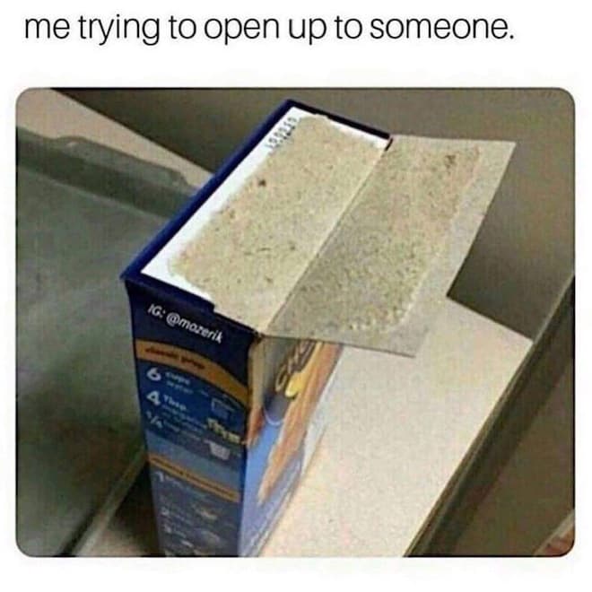 Me Opening Up meme template